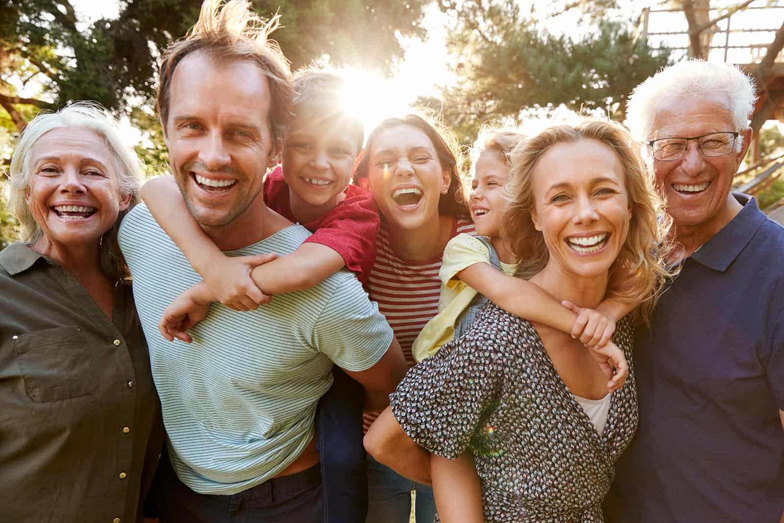 a group of people posing for a photo